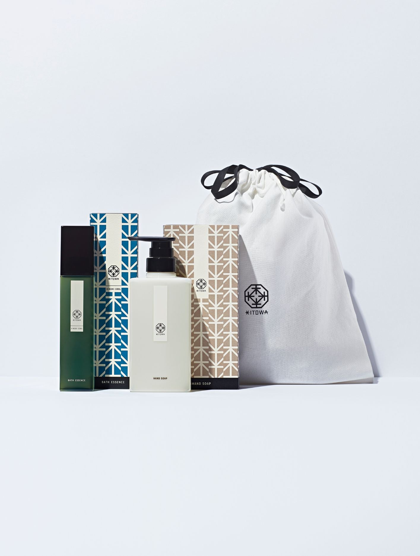 KITOWA】BATH ESSENCE HINOKI COOL / HAND SOAP - SUMMER GIFT SET