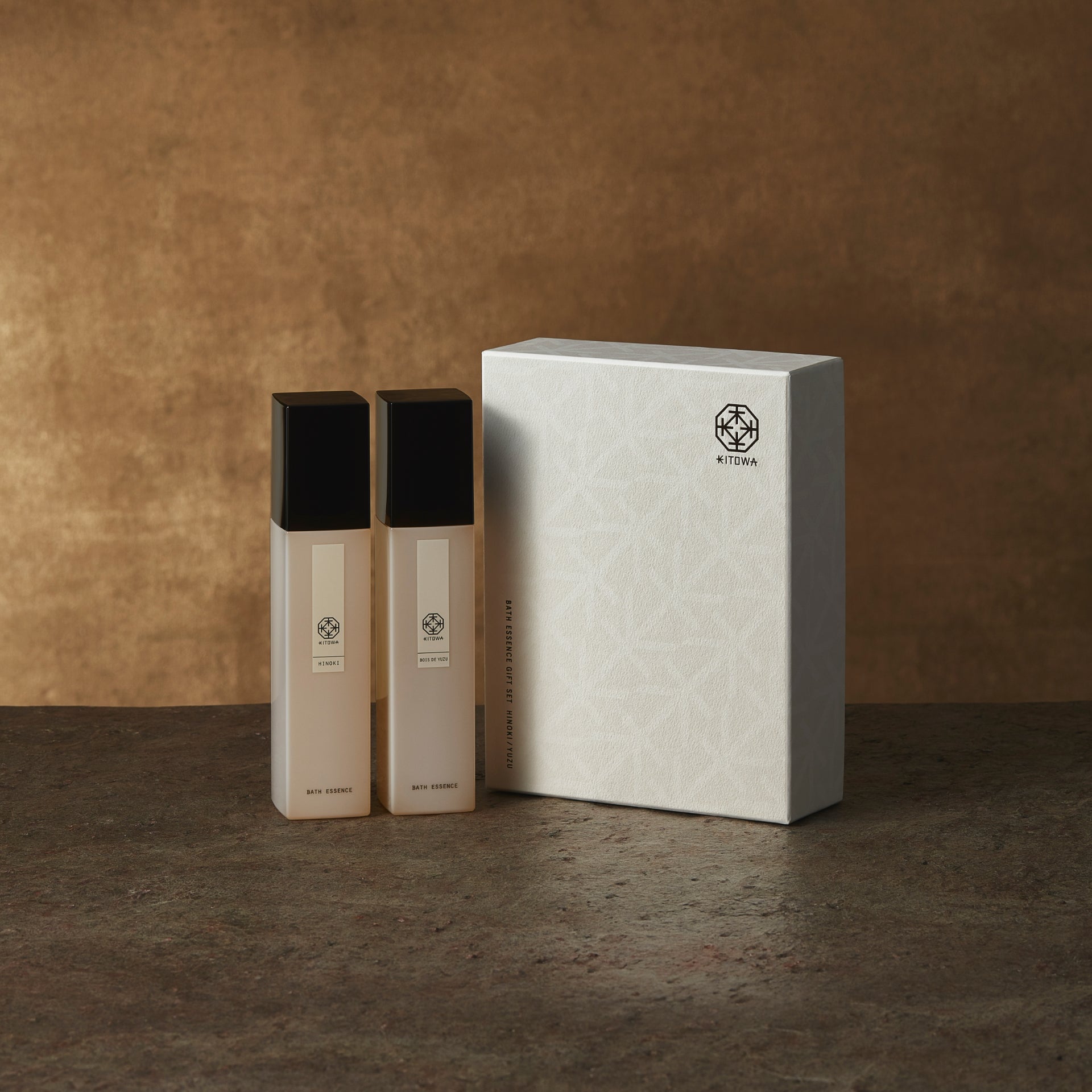 KITOWA BATH ESSENCE 2本セット　ひのき　ゆず KITOWA】BATH ESSENCE GIFT SET (HINOKI / YUZU) / バスエッセンス