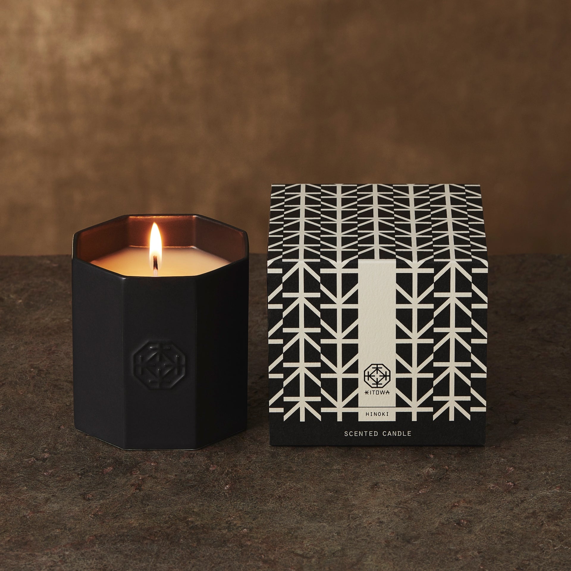 KITOWA】SCENTED CANDLE HINOKI/センティッドキャンドル（ヒノキ）
