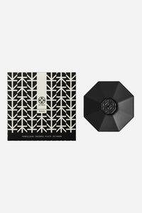 PORCELAIN INCENSE PLATE OCTAGON BLACK