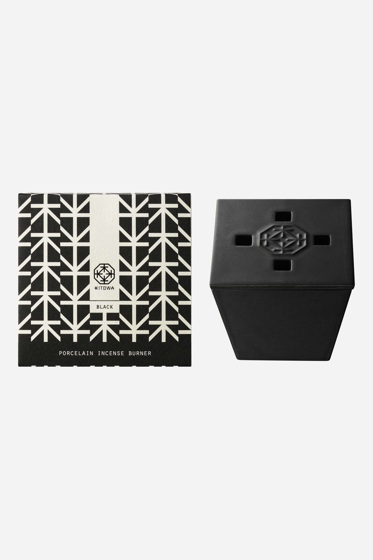 PORCELAIN INCENSE BURNER BLACK