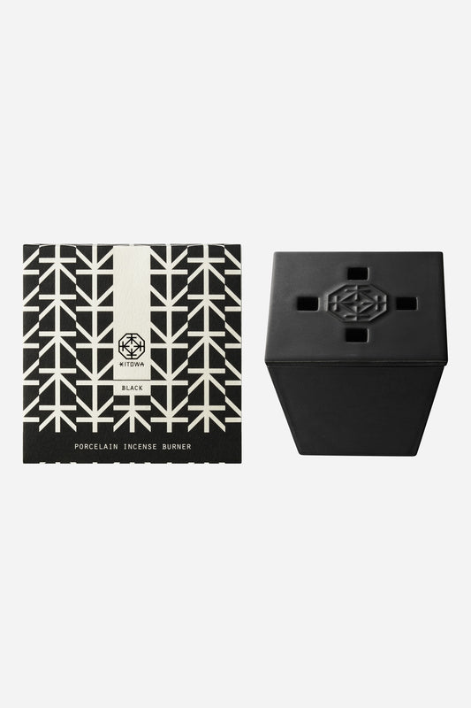 PORCELAIN INCENSE BURNER BLACK
