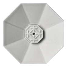PORCELAIN INCENSE PLATE OCTAGON WHITE